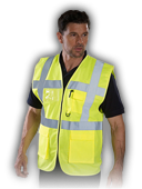 Sérigraphie sur gilet de sécurité fluo