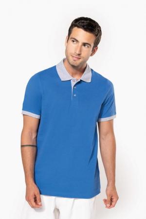 Polo piqué bicolore homme : Polos