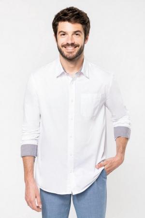 Chemise coton manches longues Nevada homme : Chemises