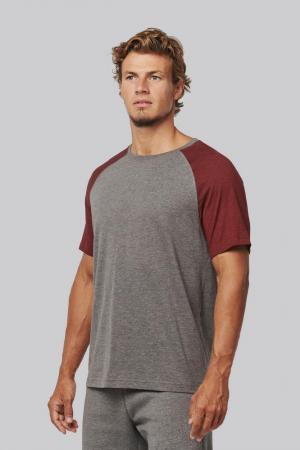 T-shirt Triblend bicolore sport manches courtes adulte : T-shirts techniques
