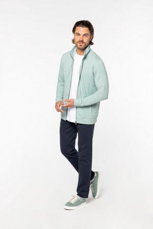 Sweat-shirt écoresponsable zippé en modal homme : Sweats-shirts