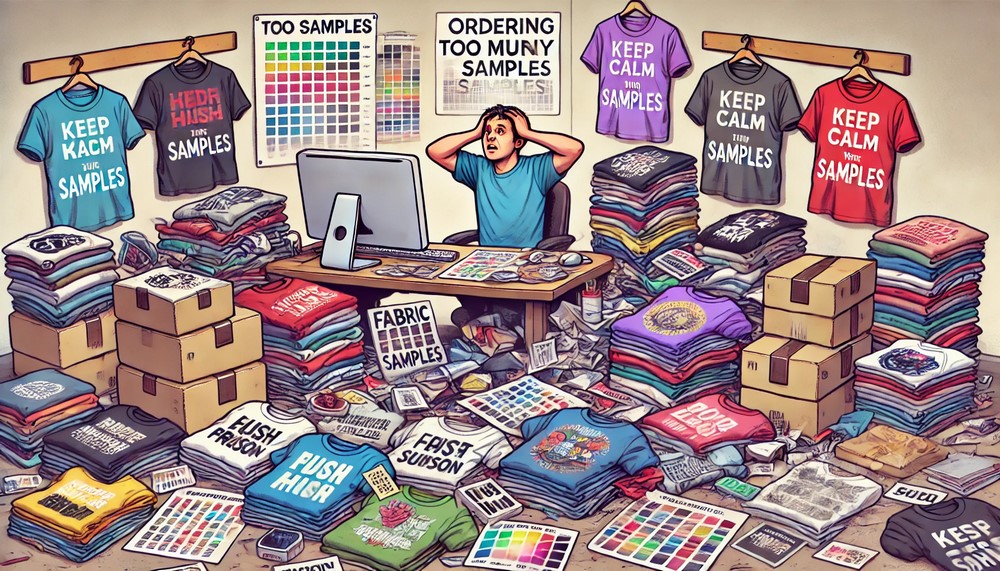 t-shirts personnalisés echantillons erreurs