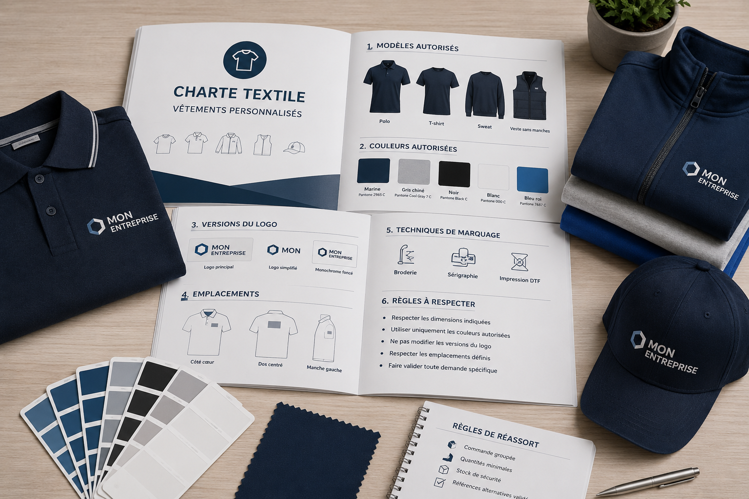 Comment créer une charte textile pour son entreprise ?