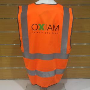 Flocage gilet orange